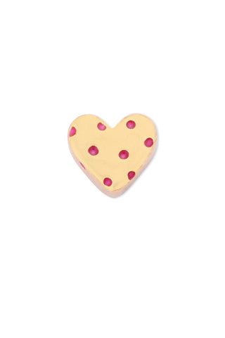 The Polka Heart Charm